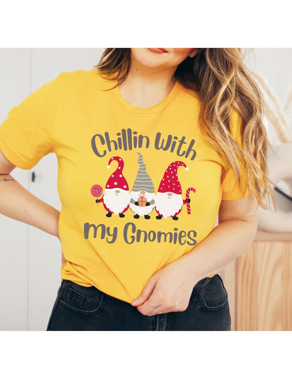 Chillin With My Gnomies Graphic T-Shirt