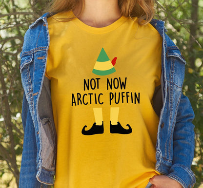 Not Now Arctic Puffin Buddy The Elf Graphic T-Shirt