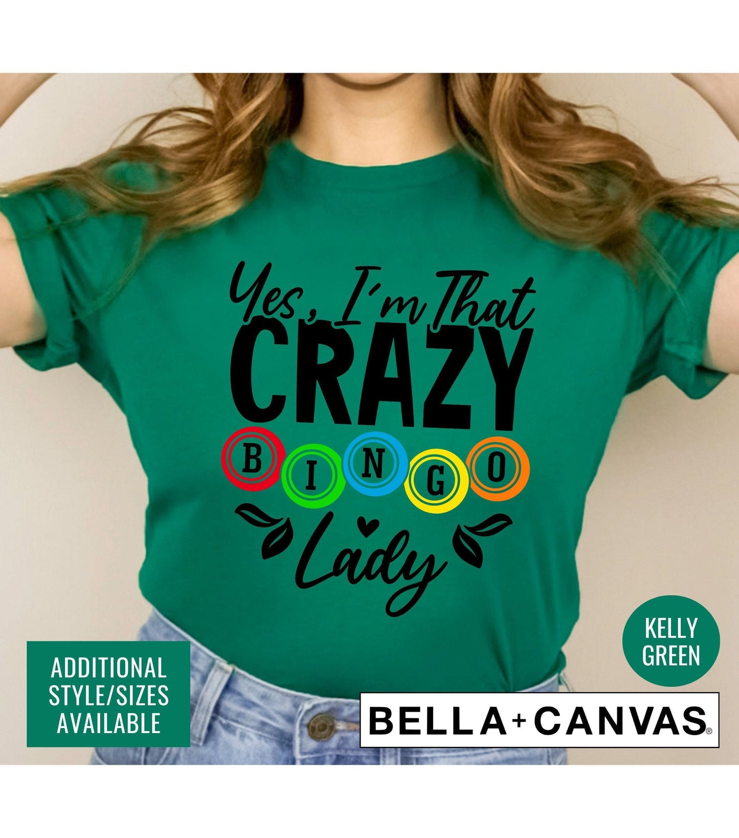 Yes I'm That Crazy Bingo Lady Graphic T-Shirt