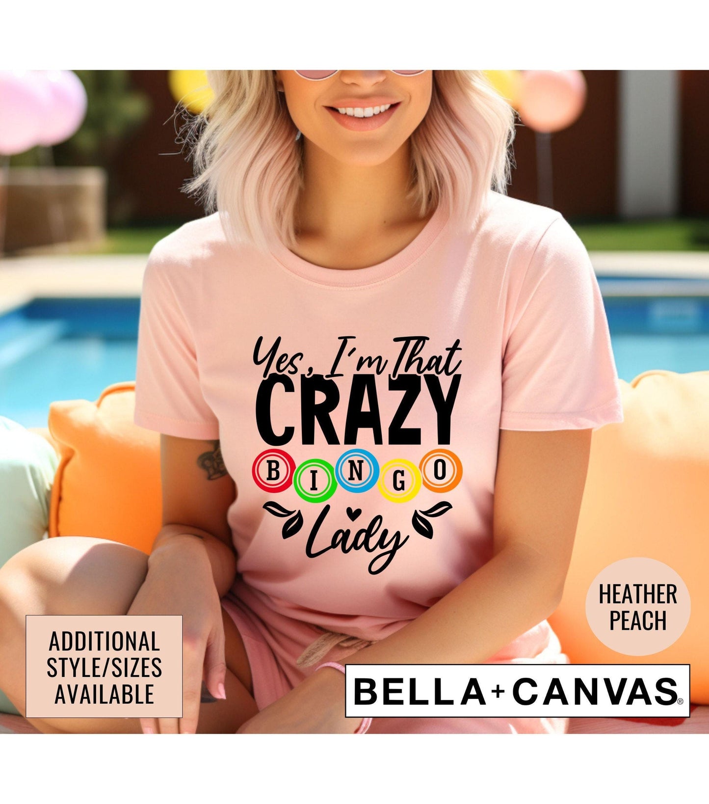 Yes I'm That Crazy Bingo Lady Graphic T-Shirt