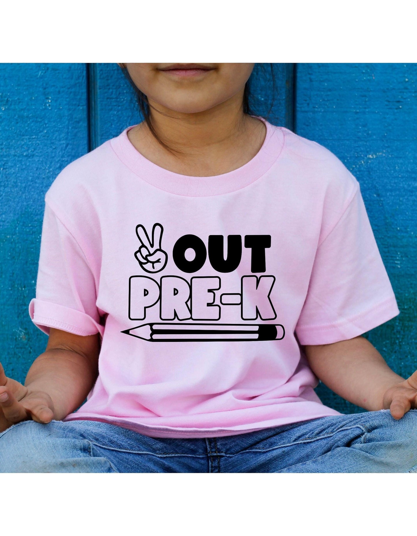 Peace Out Pre-K Grade Graphic T-Shirt