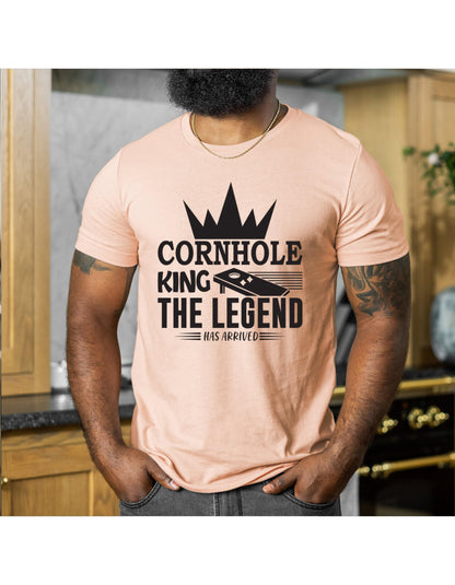 Cornhole King The Legend Has Arrived Men's Graphic T-Shirt