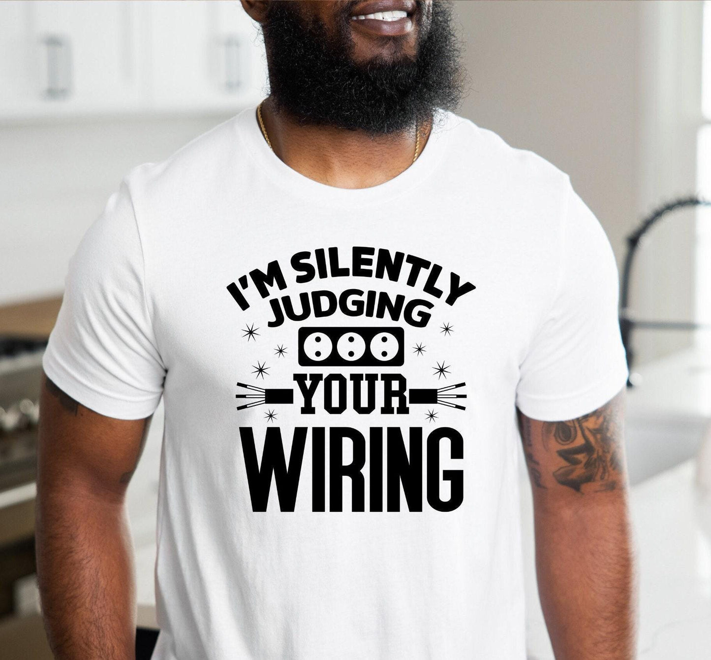 I'm Silently Judging Your Wiring Men's Graphic T-Shirt