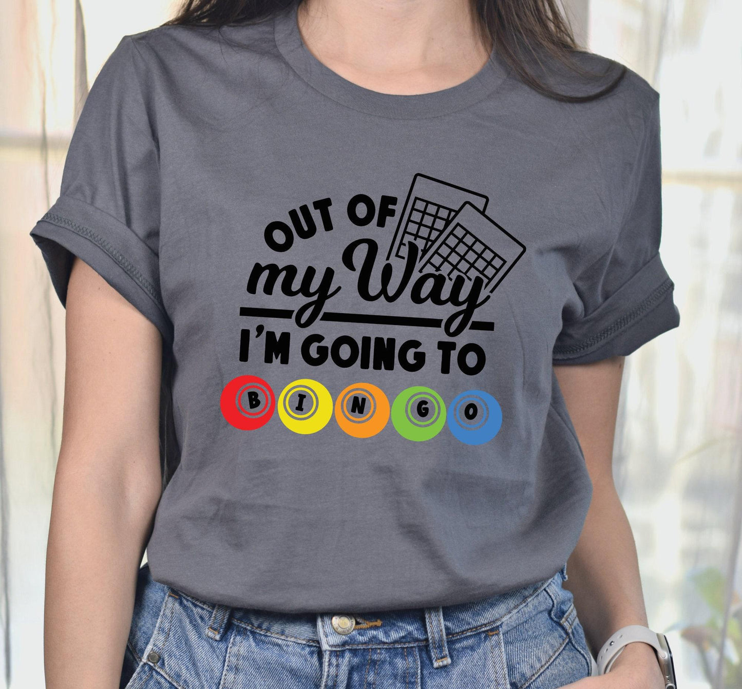 Out Of My Way I'm Going To Bingo Graphic T-Shirt