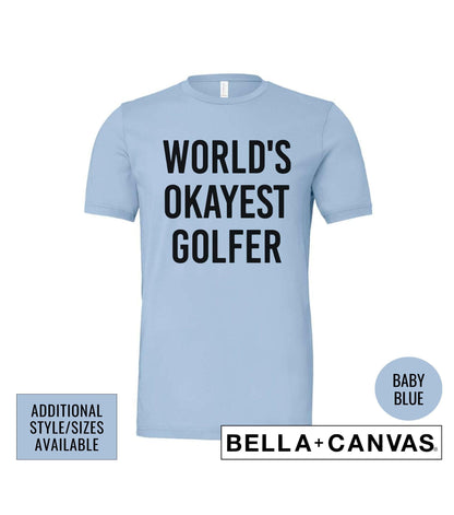 World's Okayest Golfer Men's Graphic T-Shirt