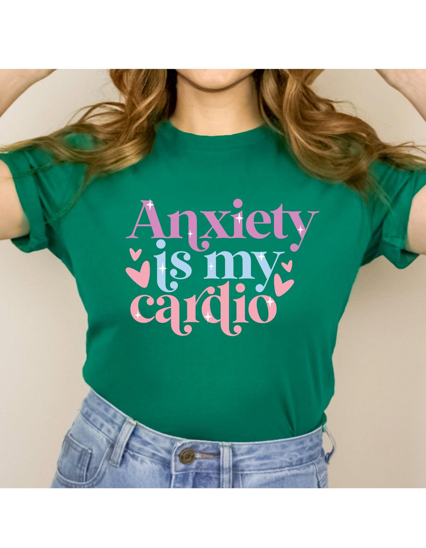 Anxiety Is My Cardio Workout Womens Graphic T-Shirt