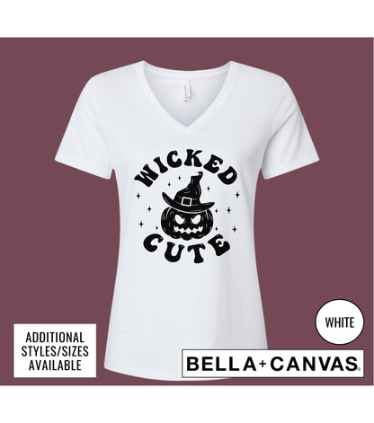 Wicked Cute Pumpkin Halloween Graphic T-Shirt