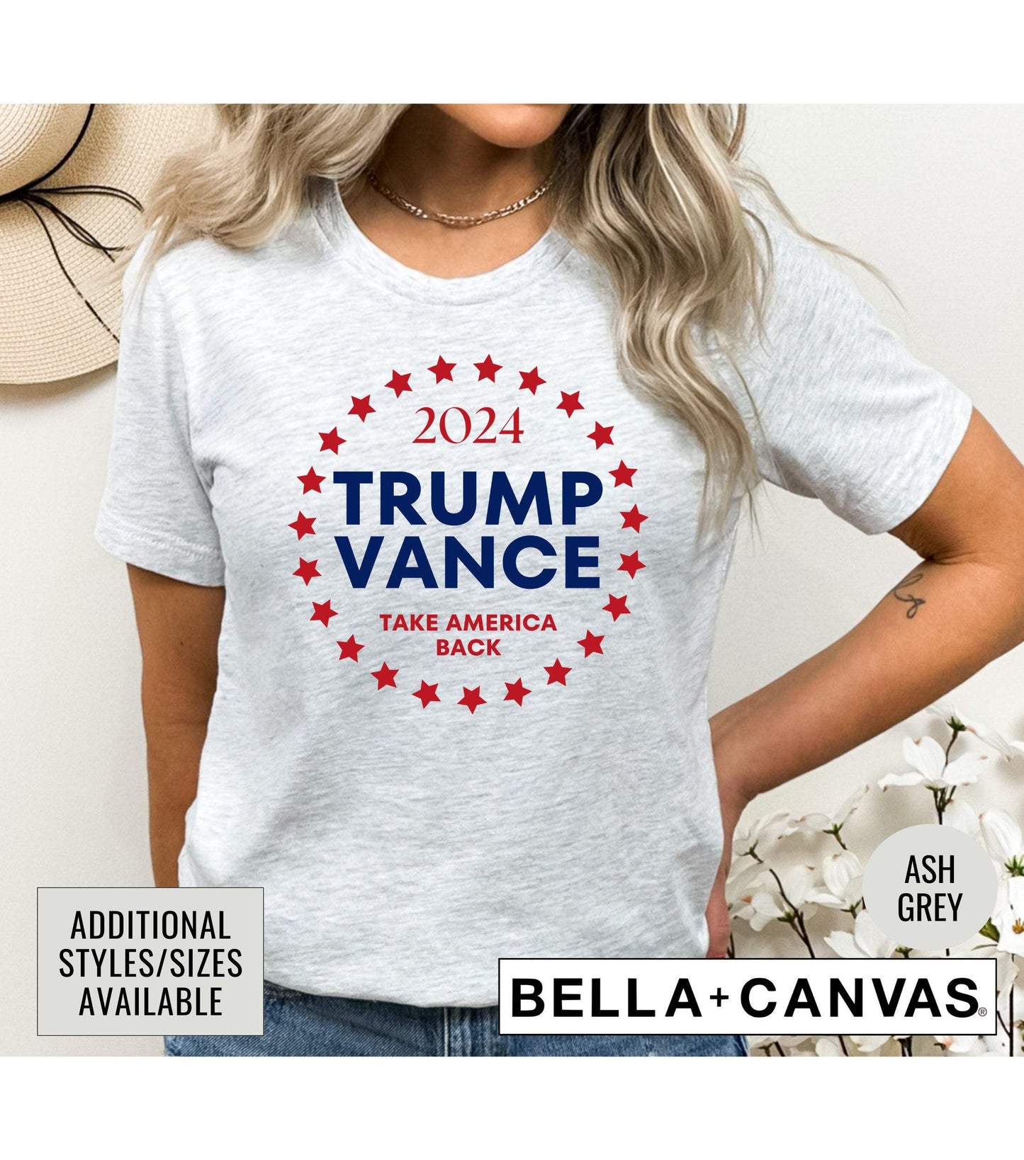 Trump Vance 2024 President Graphic T-Shirt