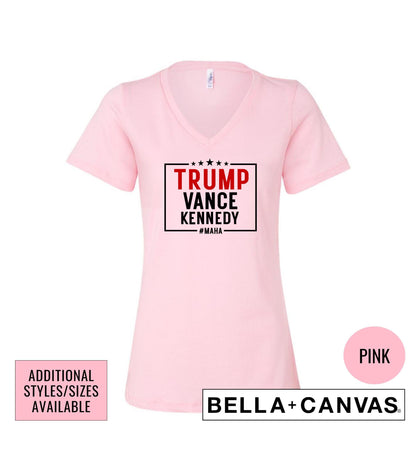 Trump Vance Kennedy MAHA 2024 Presidential Election Graphic T-Shirt