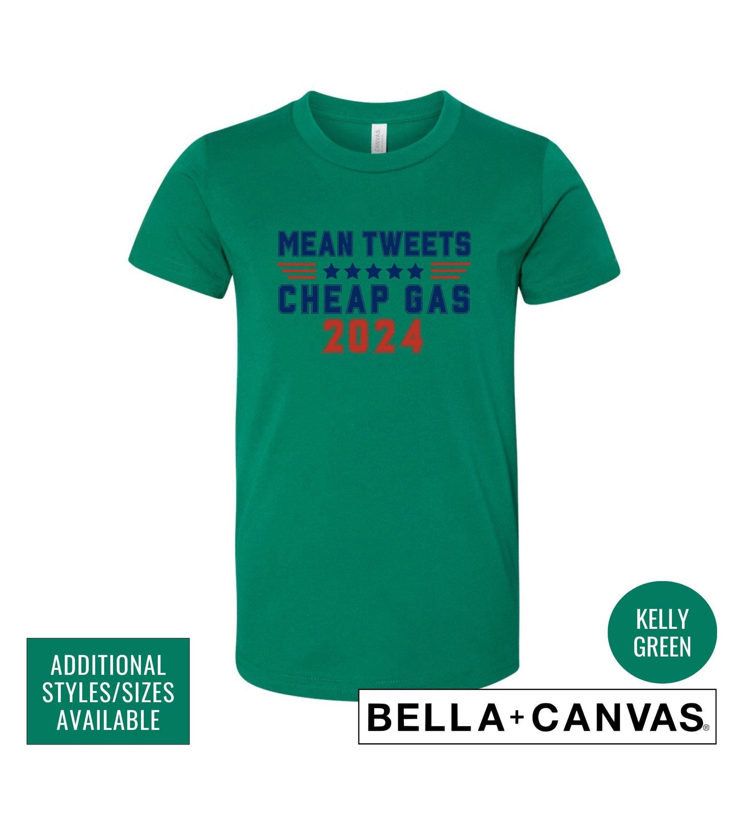 Mean Tweets Cheap Gas 2024 Graphic T-Shirt