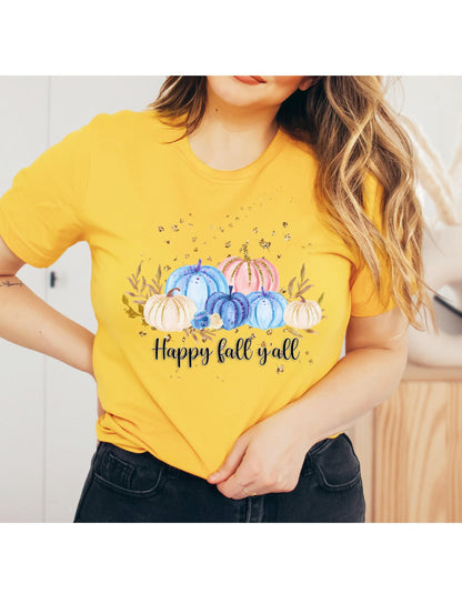 Happy Fall Y'all Graphic T-Shirt