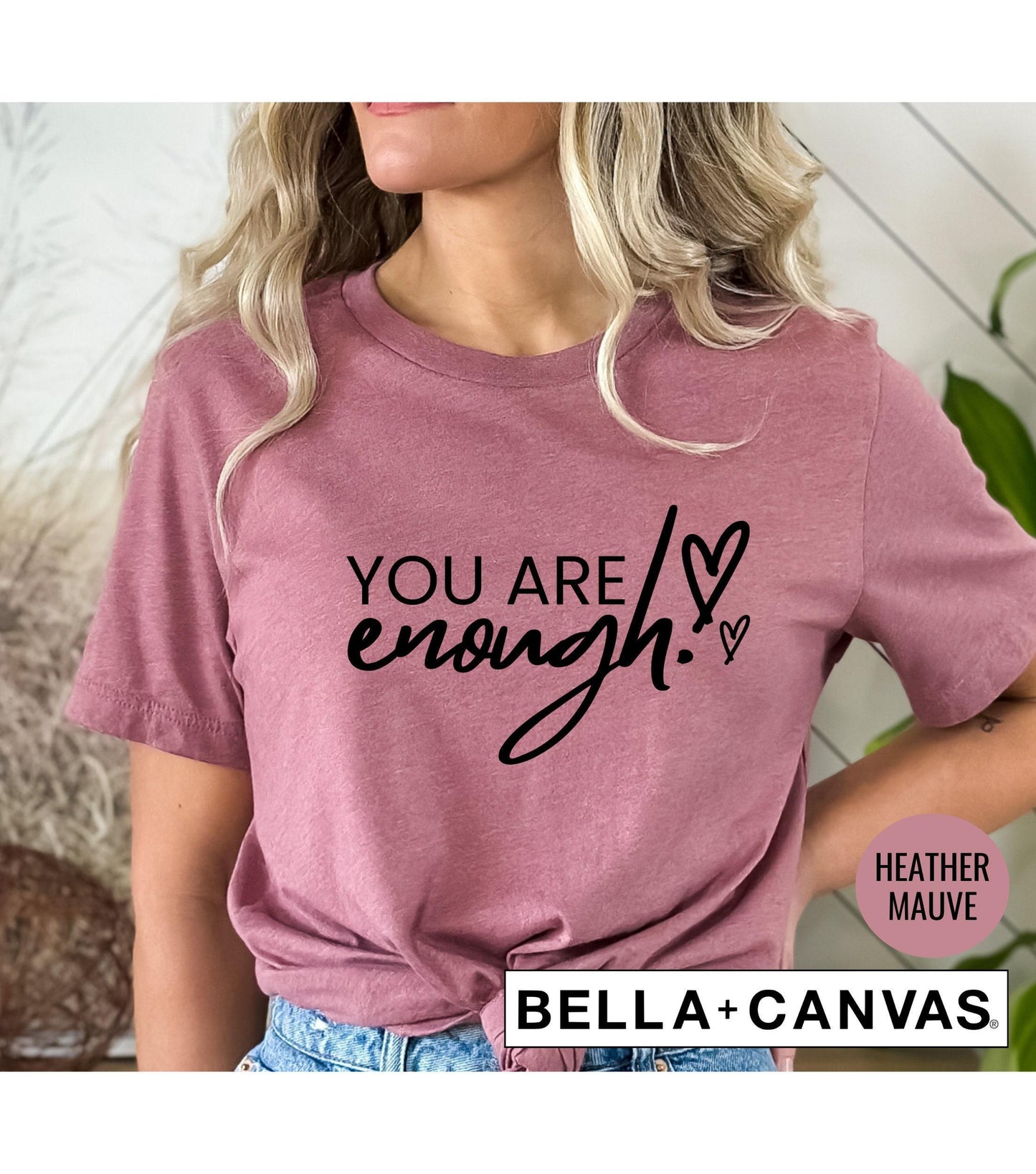 You Are Enough Heart Graphic T-Shirt