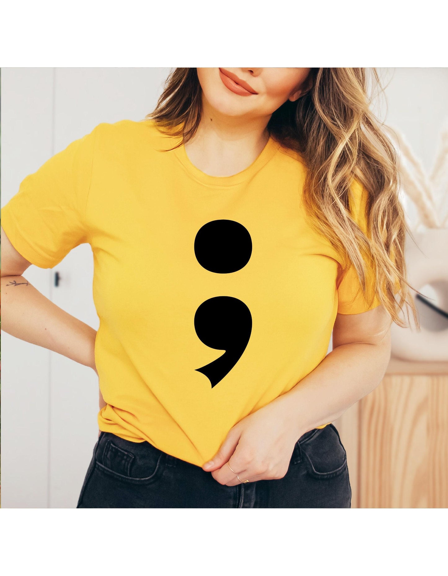 Semicolon T-Shirt Women's Graphic Tee