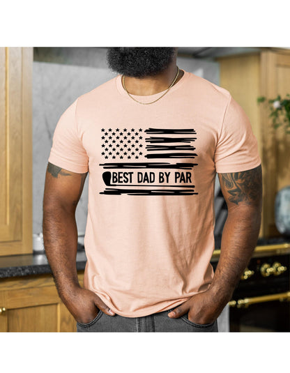 Best Dad By Par Men's Graphic T-Shirt