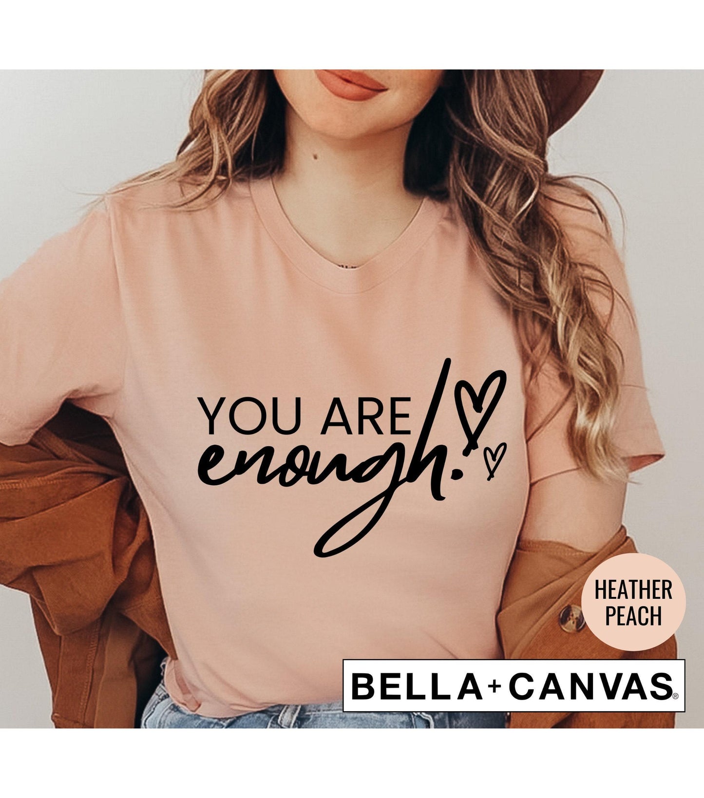 You Are Enough Heart Graphic T-Shirt