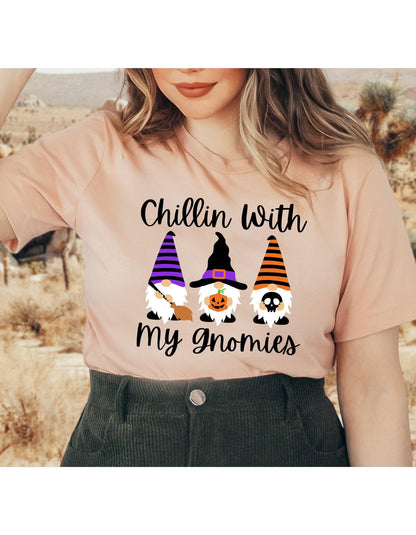 Chillin With My Gnomies Graphic T-Shirt