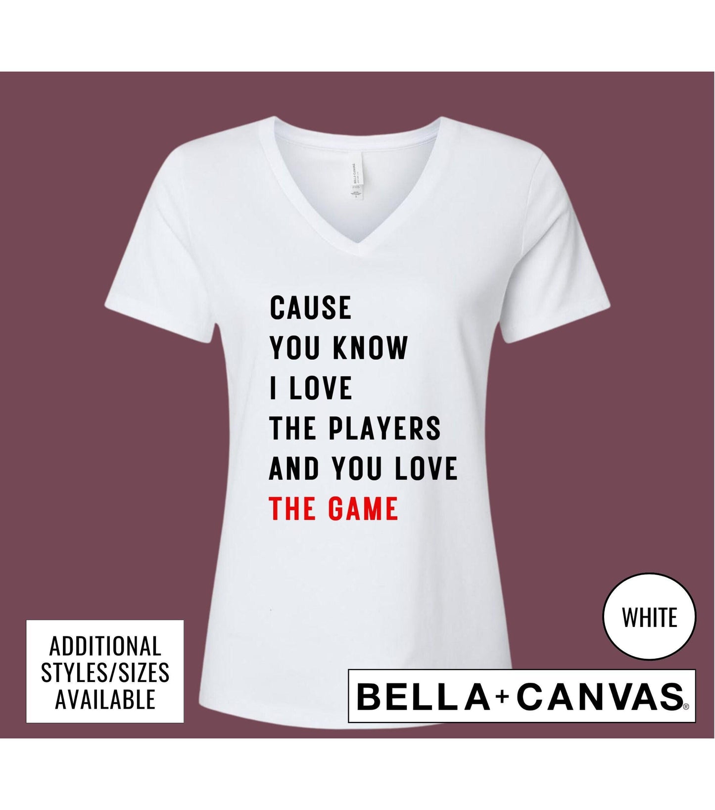 Cause You Know I Love The Players And You Love The Game TTPD Women's Graphic T-Shirt