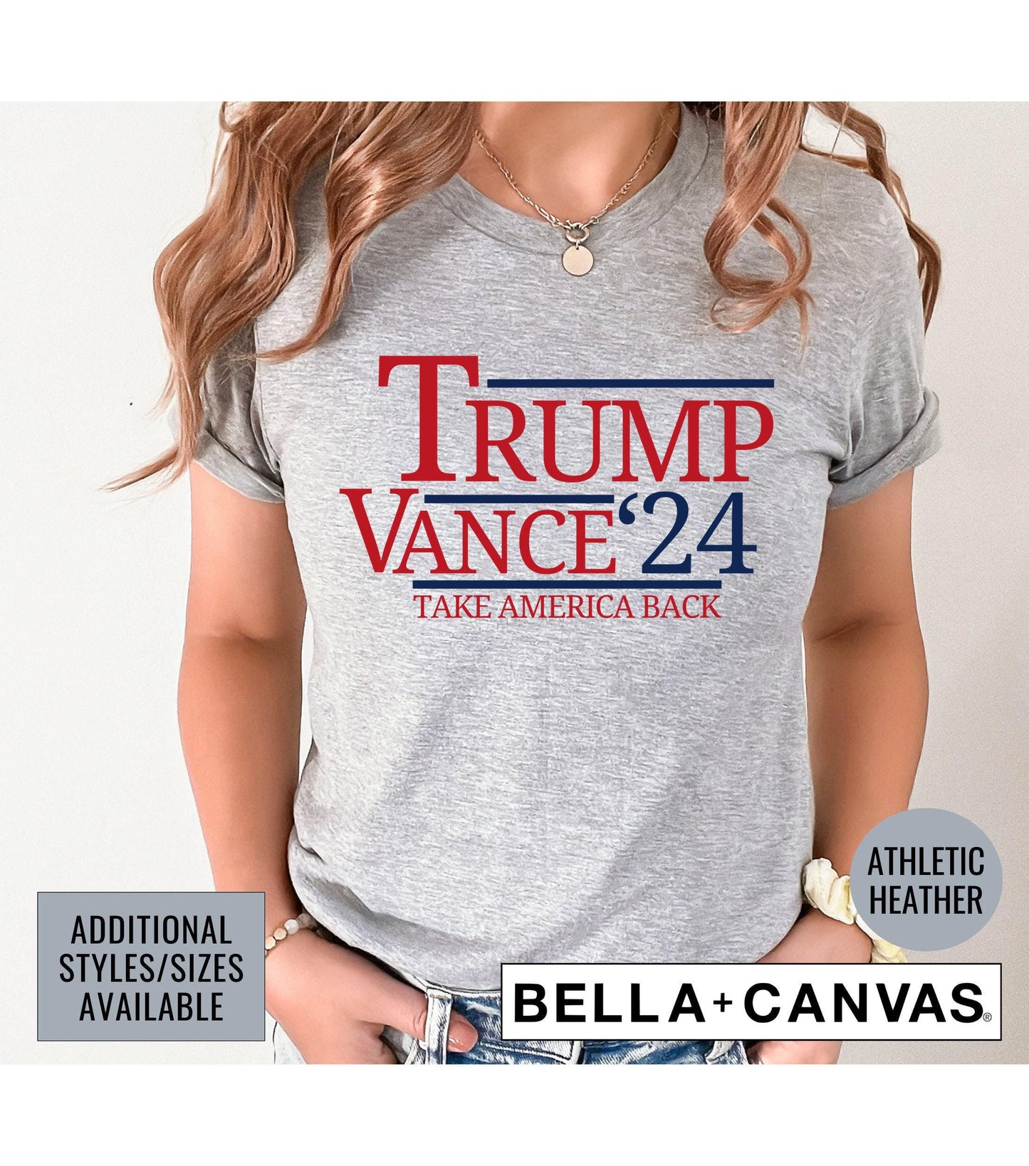 Take America Back Trump Vance 2024 President Graphic T-Shirt