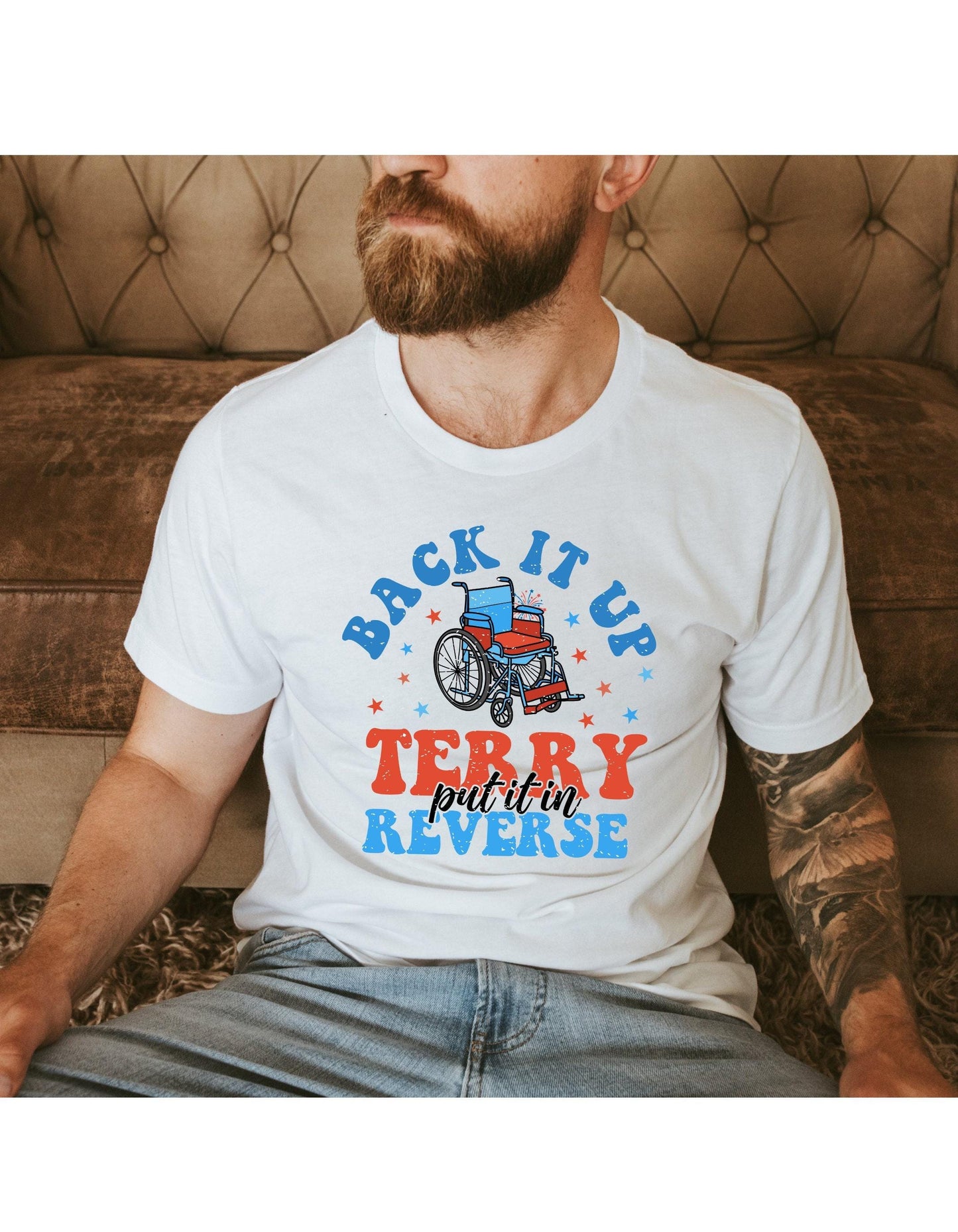 Back It Up Terry Put It In Reverse Wheelchair Graphic T-Shirt