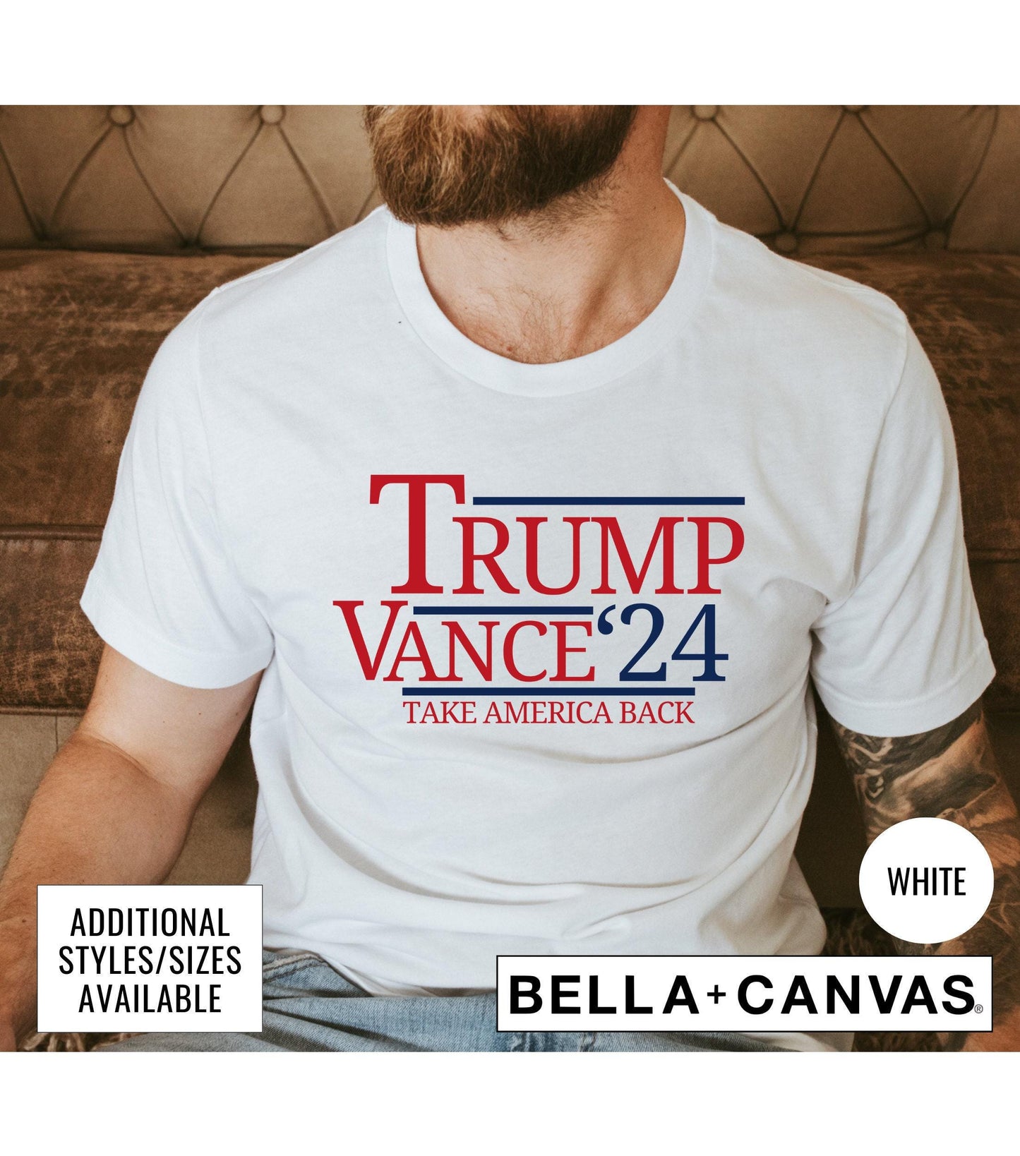 Take America Back Trump Vance 2024 President Graphic T-Shirt