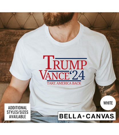 Take America Back Trump Vance 2024 President Graphic T-Shirt