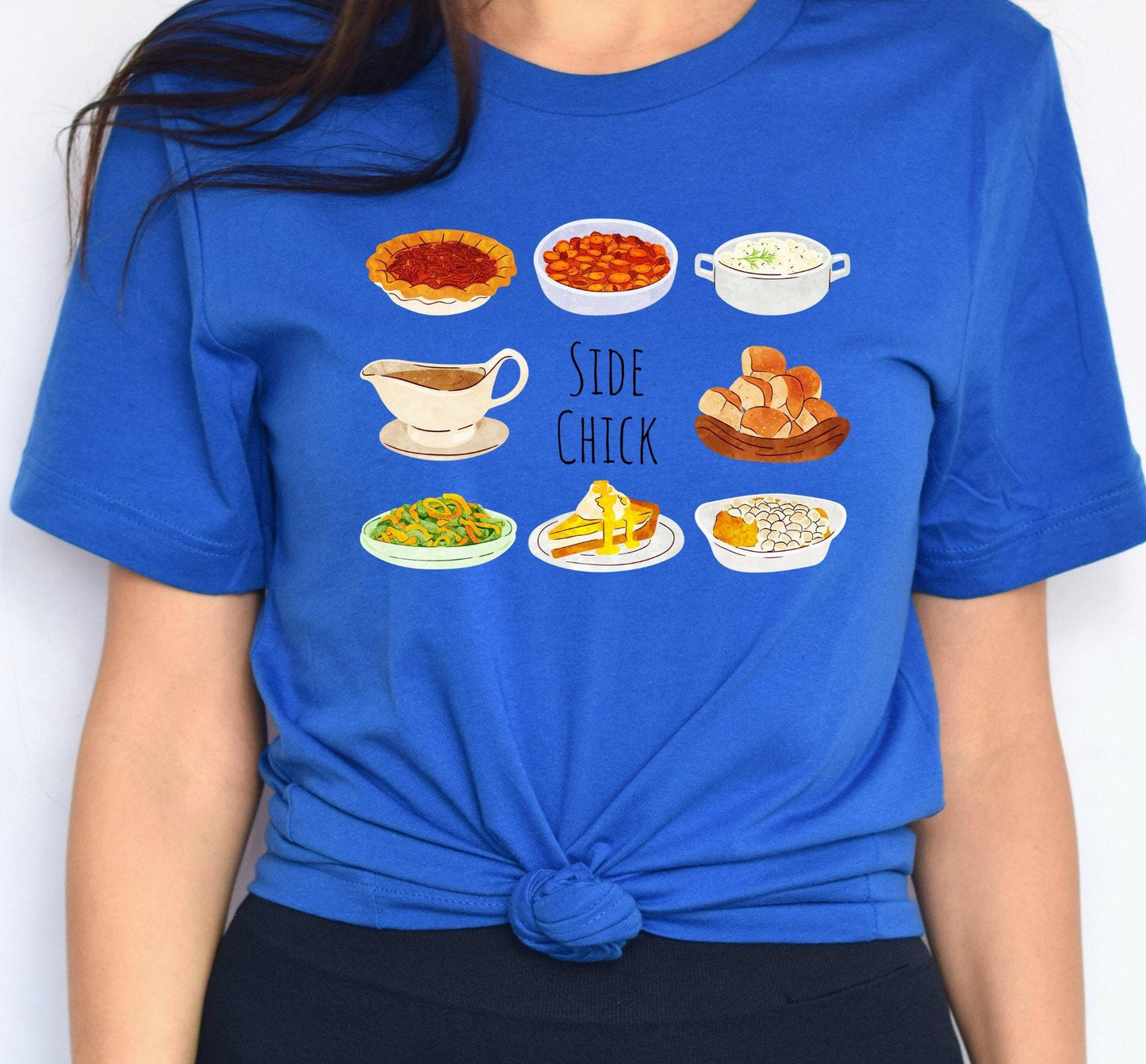 Im A Side Chick Thanksgiving Graphic T-Shirt