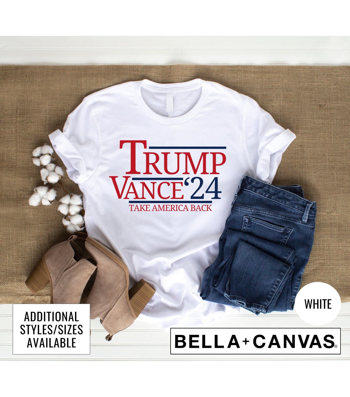 Take America Back Trump Vance 2024 President Graphic T-Shirt