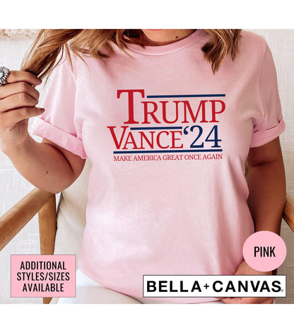 Make America Great Once Again Trump Vance 2024 President Graphic T-Shirt