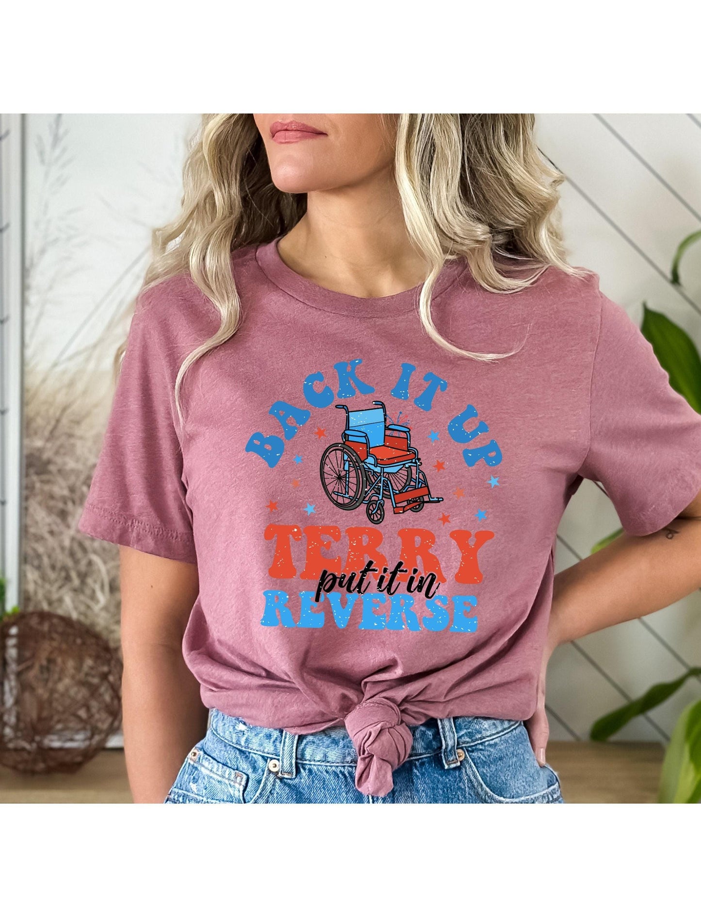 Back It Up Terry Put It In Reverse Wheelchair Graphic T-Shirt