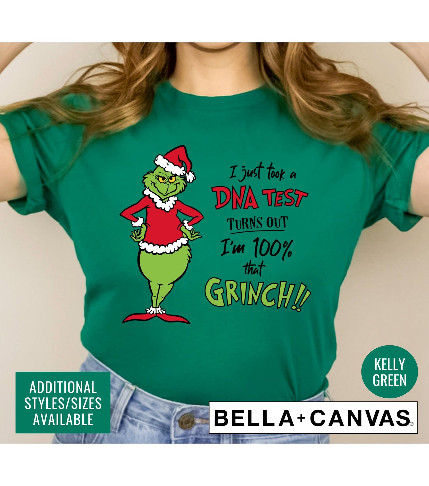 I Just Took A DNA Test Turns Out I'm 100% That Grinch Christmas Graphic T-Shirt