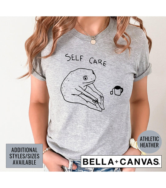 Frog Self Care Graphic T-Shirt