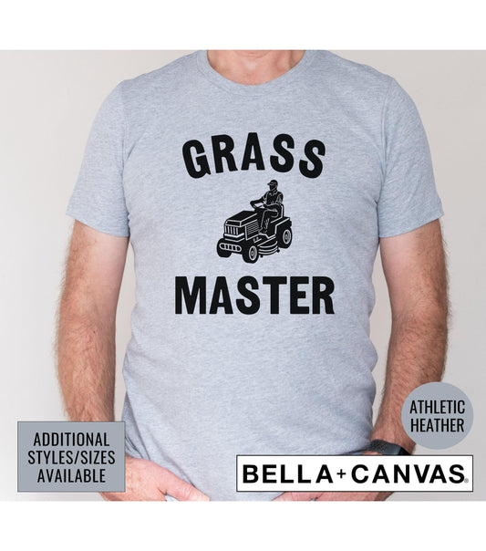 Grass Master Riding Lawn Mower Men's Graphic T-Shirt