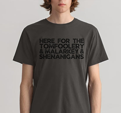 Here For The Tomfoolery Malarkey And Shenanigans Graphic T-Shirt
