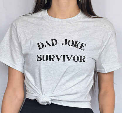 Dad Joke Survivor Funny Graphic T-Shirt