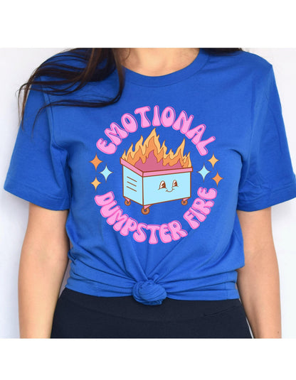 Emotional Dumpster Fire Women's Graphic T-Shirt