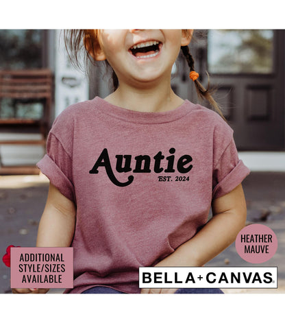 Auntie Established 2024 Graphic T-Shirt