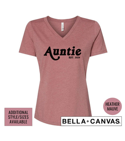 Auntie Established 2024 Graphic T-Shirt