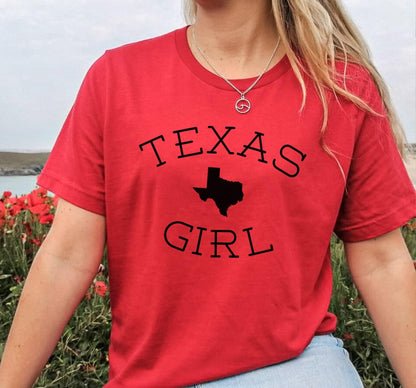 Texas Girl Pride Graphic T-Shirt