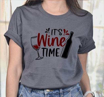 Its Wine Time Women's Graphic T-Shirt