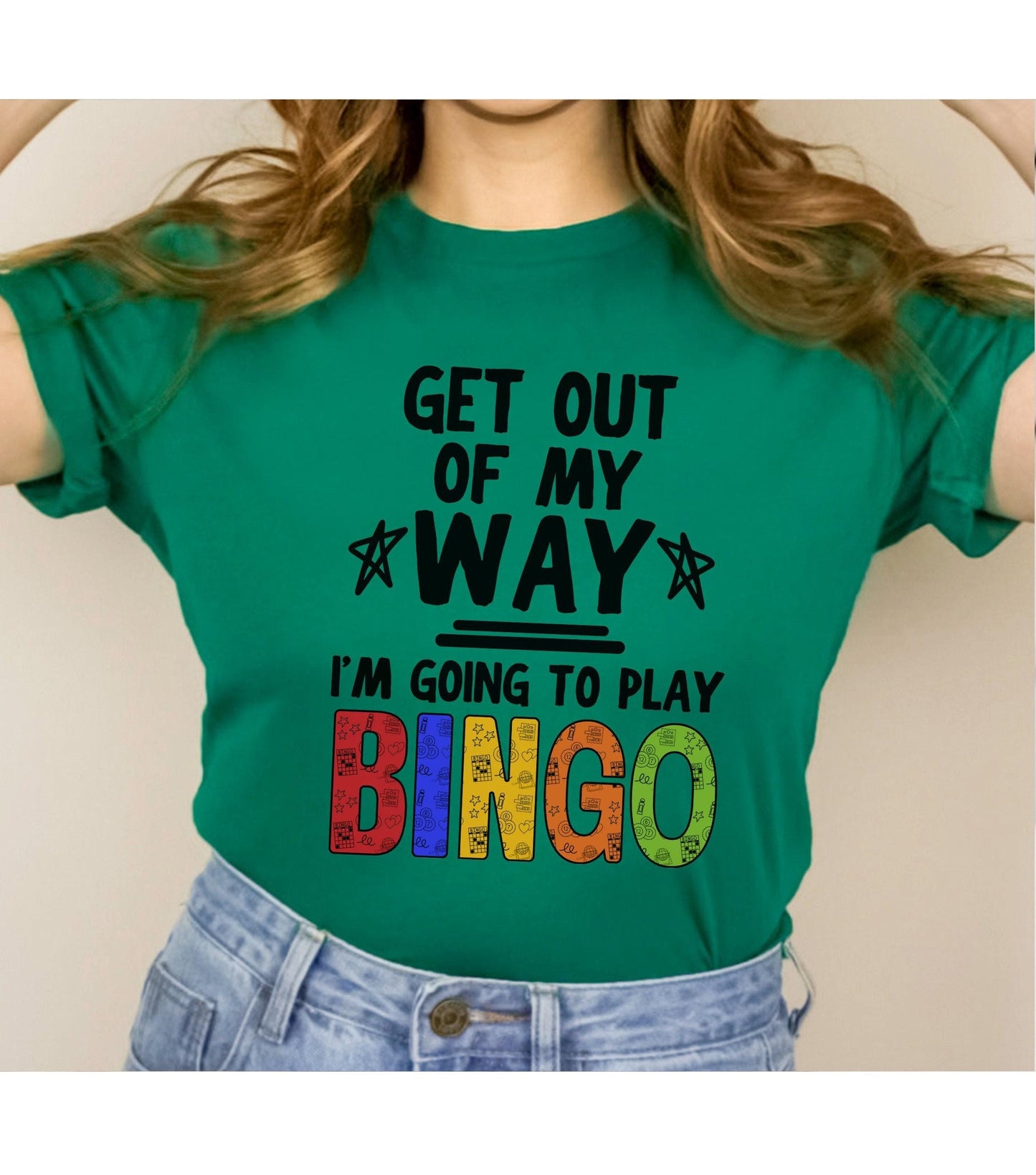 Get Out Of My Way I'm Going To Bingo Women's Graphic T-Shirt