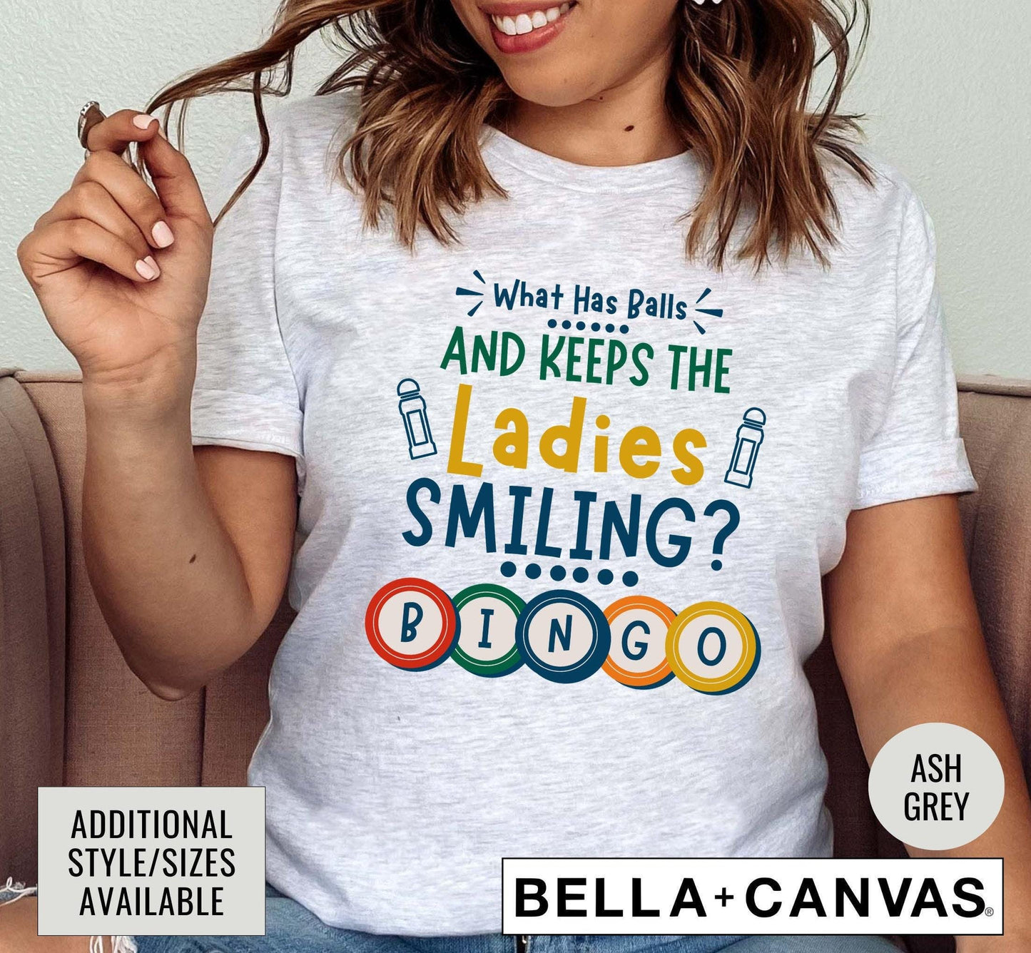 Bingo What Has Balls And Keeps The Ladies Smiling Women's Graphic T-Shirt