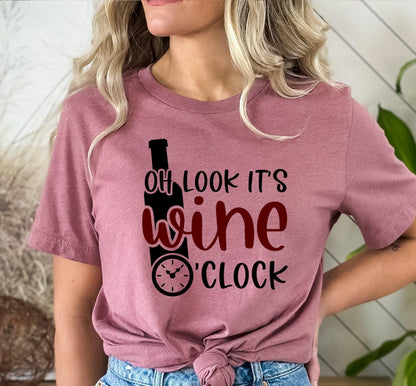 Oh Look It's Wine O Clock Women's Graphic T-Shirt