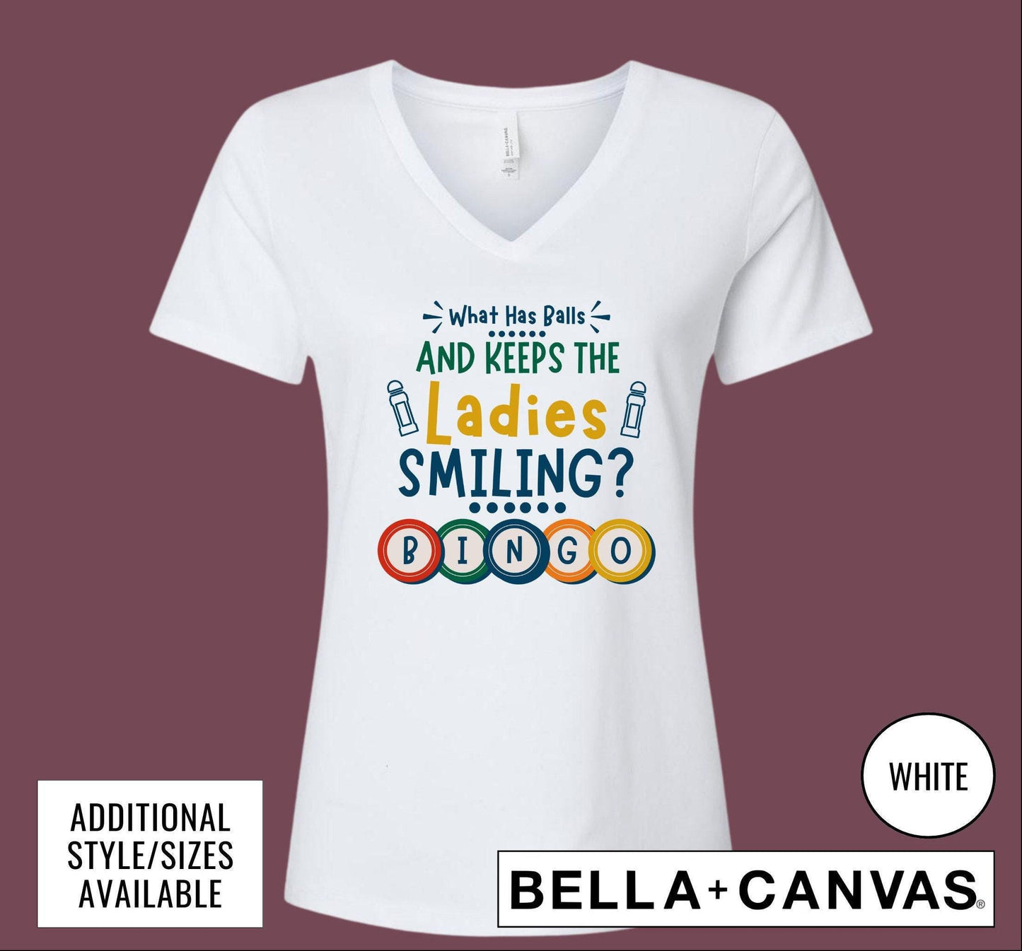 Bingo What Has Balls And Keeps The Ladies Smiling Women's Graphic T-Shirt