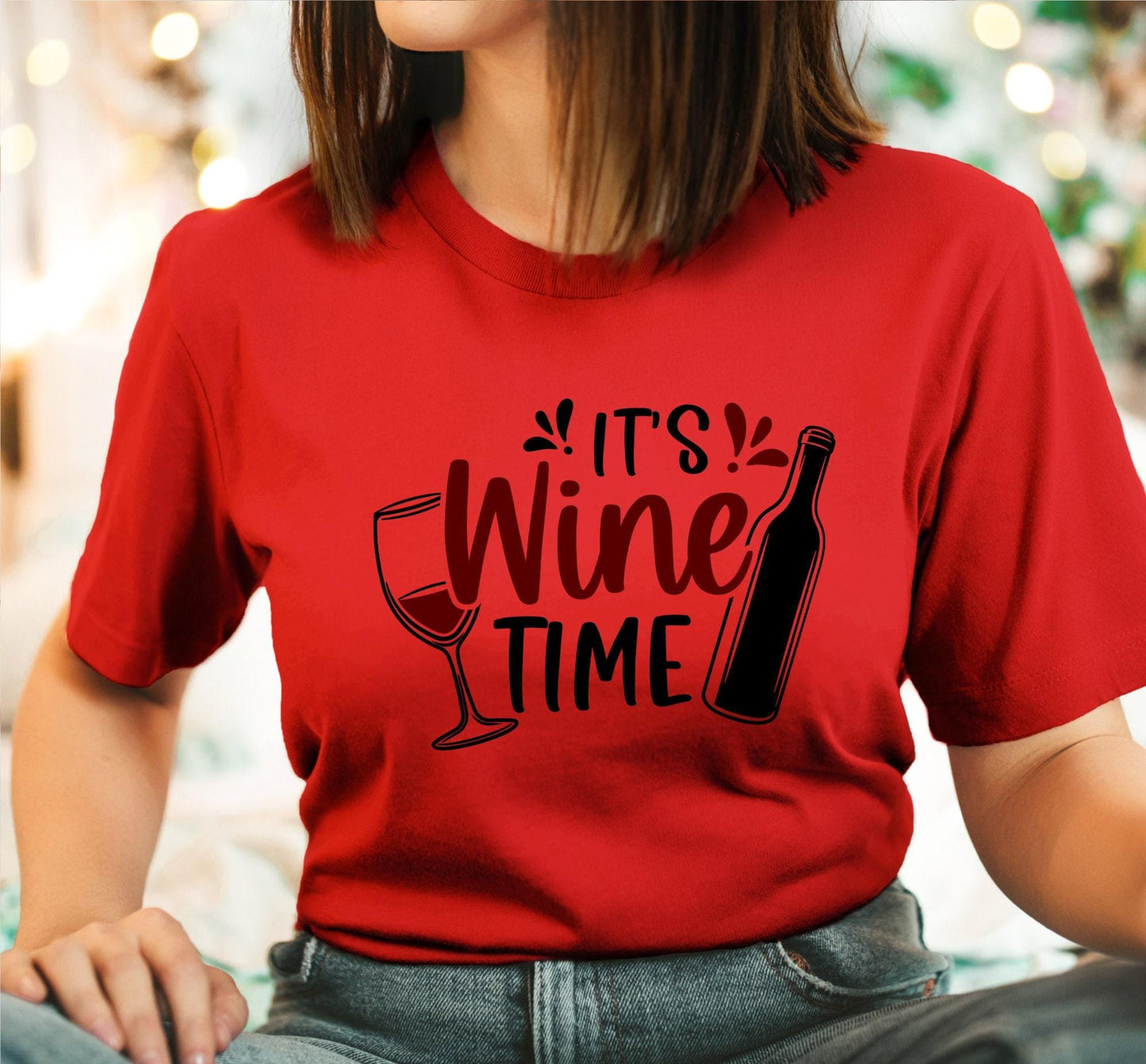 Its Wine Time Women's Graphic T-Shirt