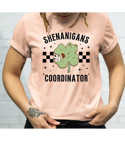 Shenanigans Coordinator St Patrick's Day Graphic T-Shirt