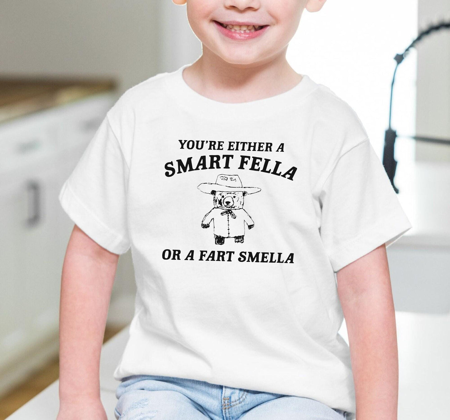 You Are Either A Smart Fella Or A Fart Smella Graphic T-Shirt