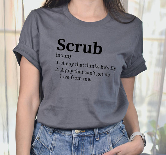 TLC No Scrubs Definition Funny 90s Song Graphic T-Shirt