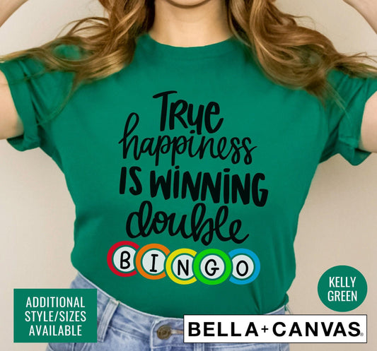 True Happiness Is Calling Double Bingo Graphic T-Shirt