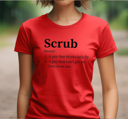 TLC No Scrubs Definition Funny 90s Song Graphic T-Shirt