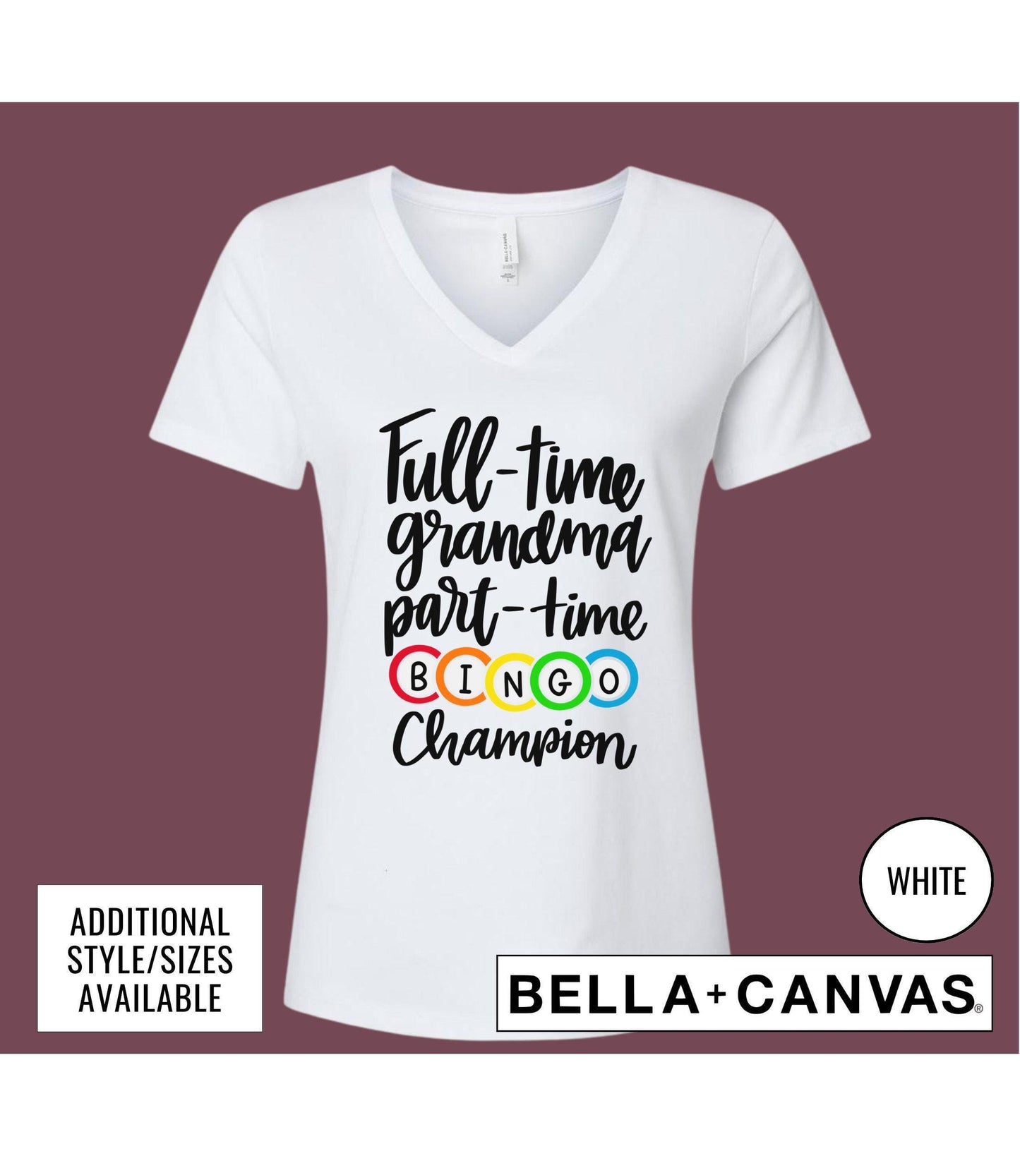 Full Time Grandma Part Time Bingo Champion Women's Graphic T-Shirt